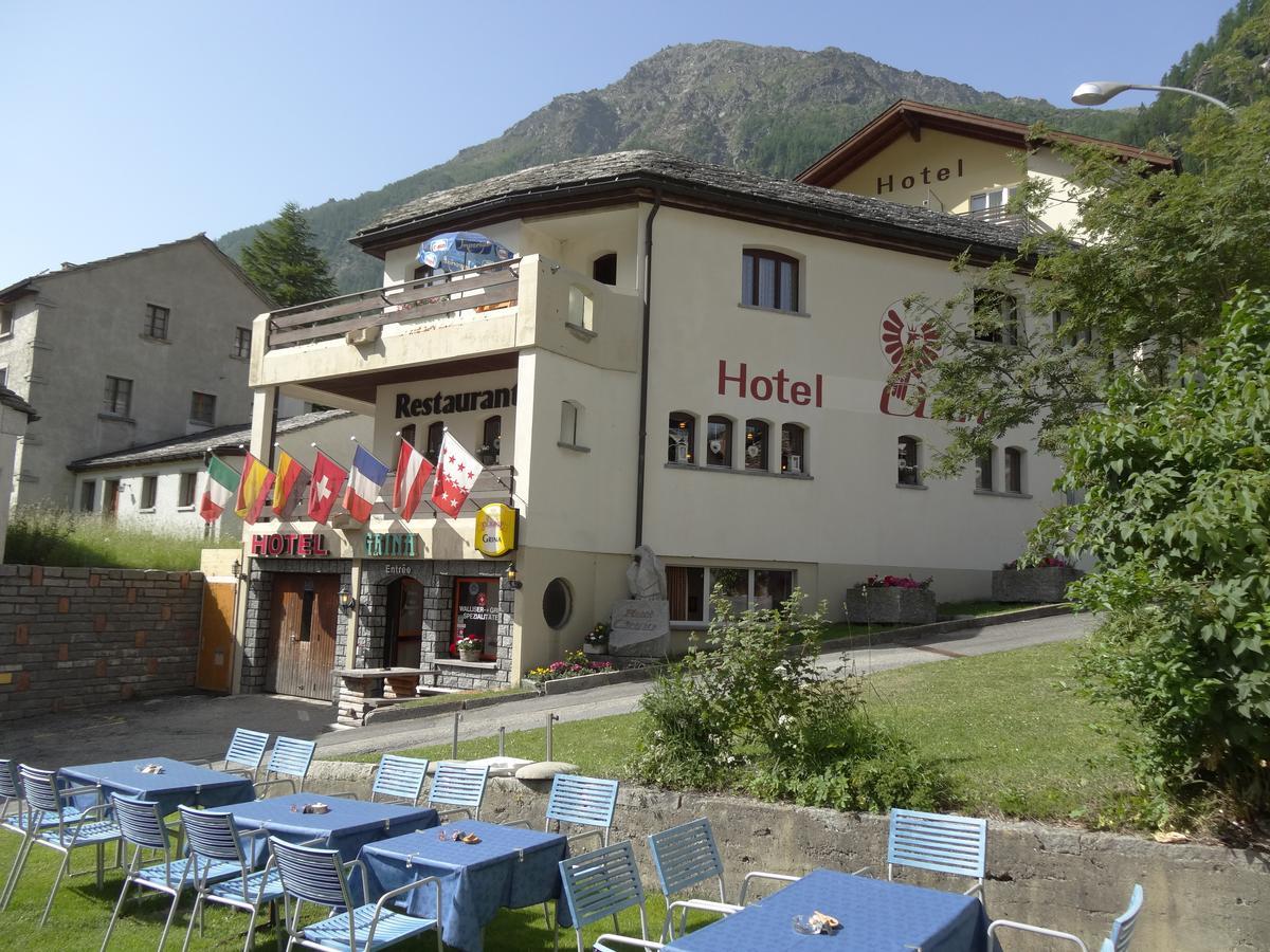 Hotel-Restaurant Grina Simplon Kültér fotó